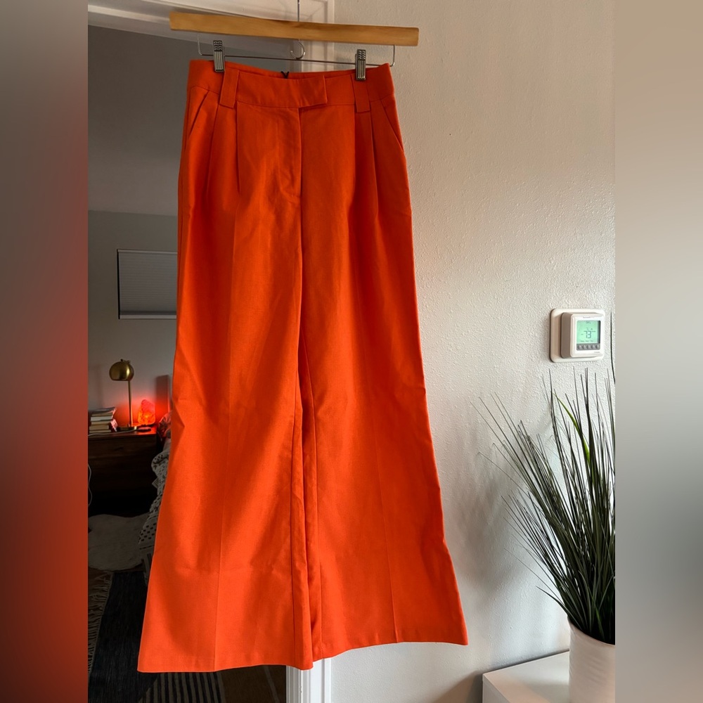 Commense Orange Trouser Pant